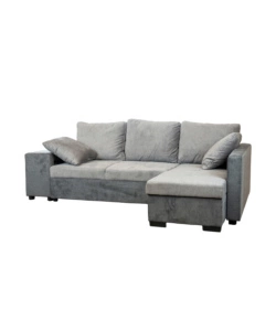 DIVANO ANGOLARE "JESSY" CON CONTENITORE POUF E PENISOLA DESTRA 247X155X94 CM